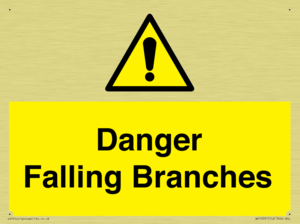 Danger Falling Branches